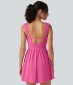 Robe-short mini SoftlyZero™ Plush à encolure cœur avec coussinets amovibles, poches et bonnets B à E, accès facile Easy Peasy