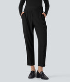 Pantalon tailleur fuselé Halara Flex™ taille mi-haute micro gaufré gainant avec poches