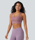 Brassière de sport yoga soutien souple dos nageur à bretelles croisées bonnets A-C