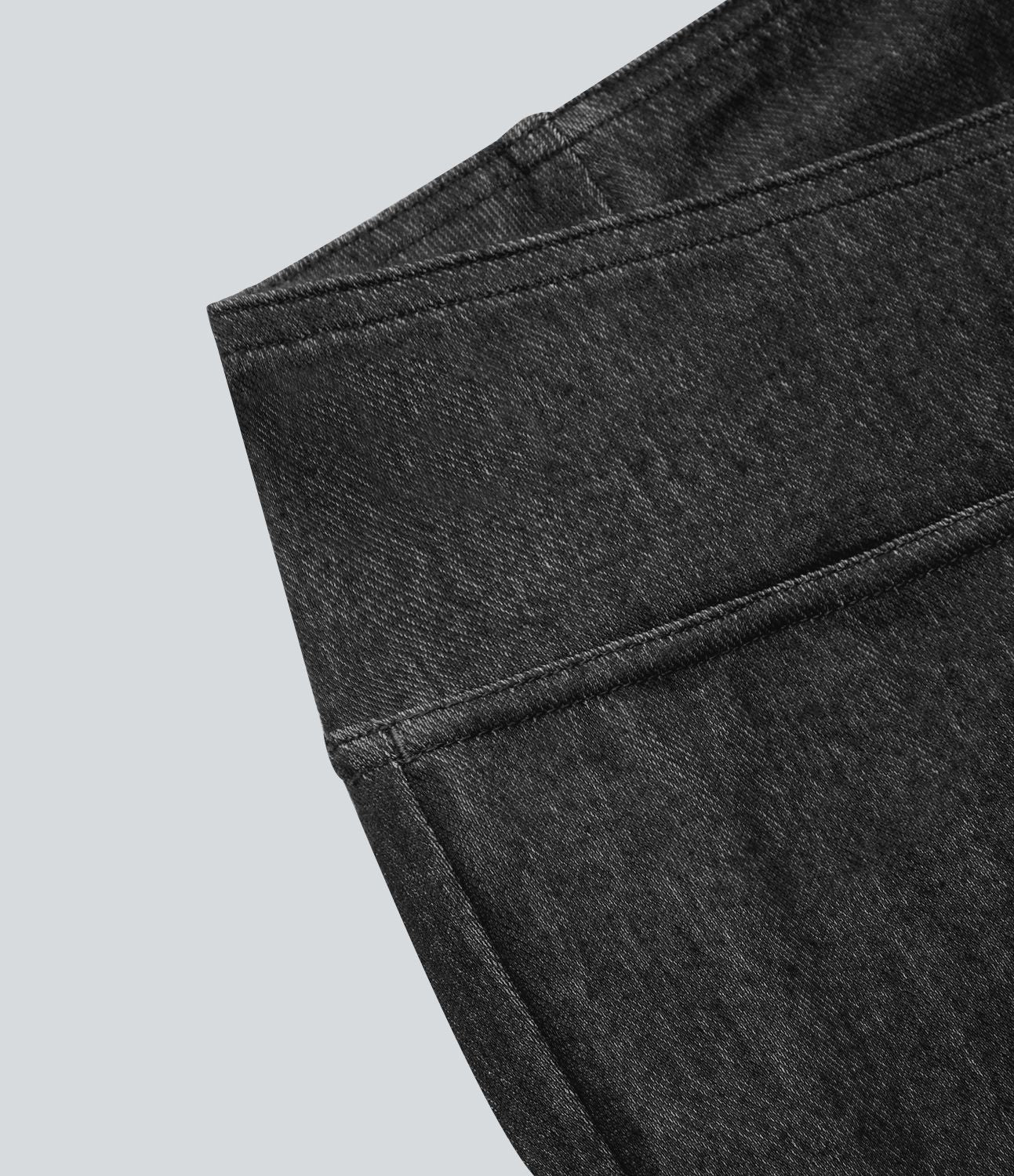 Halara Flex™ Jean Évasé Casual en Tricot Stretch Taille Haute avec Dos Croisé et Poches