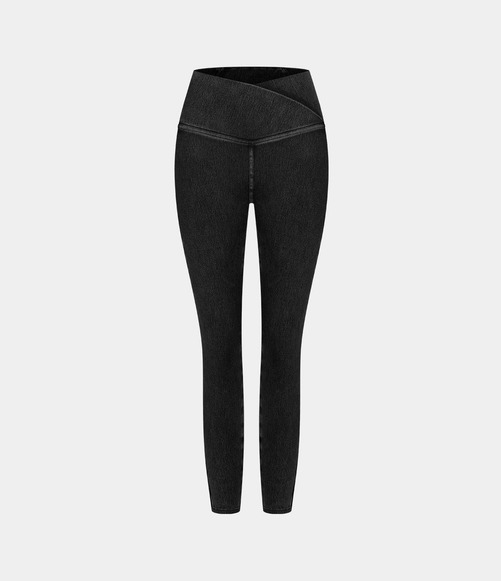 Halara Flex™ Jegging Travail Tricoté Extensible Lavé Poche Latérale Croisée