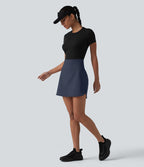 Jupe de golf courte 2-en-1 SoftlyZero™ Airy effet frais InstantCool taille ultra-haute gainant avec ourlet arrondi et poches