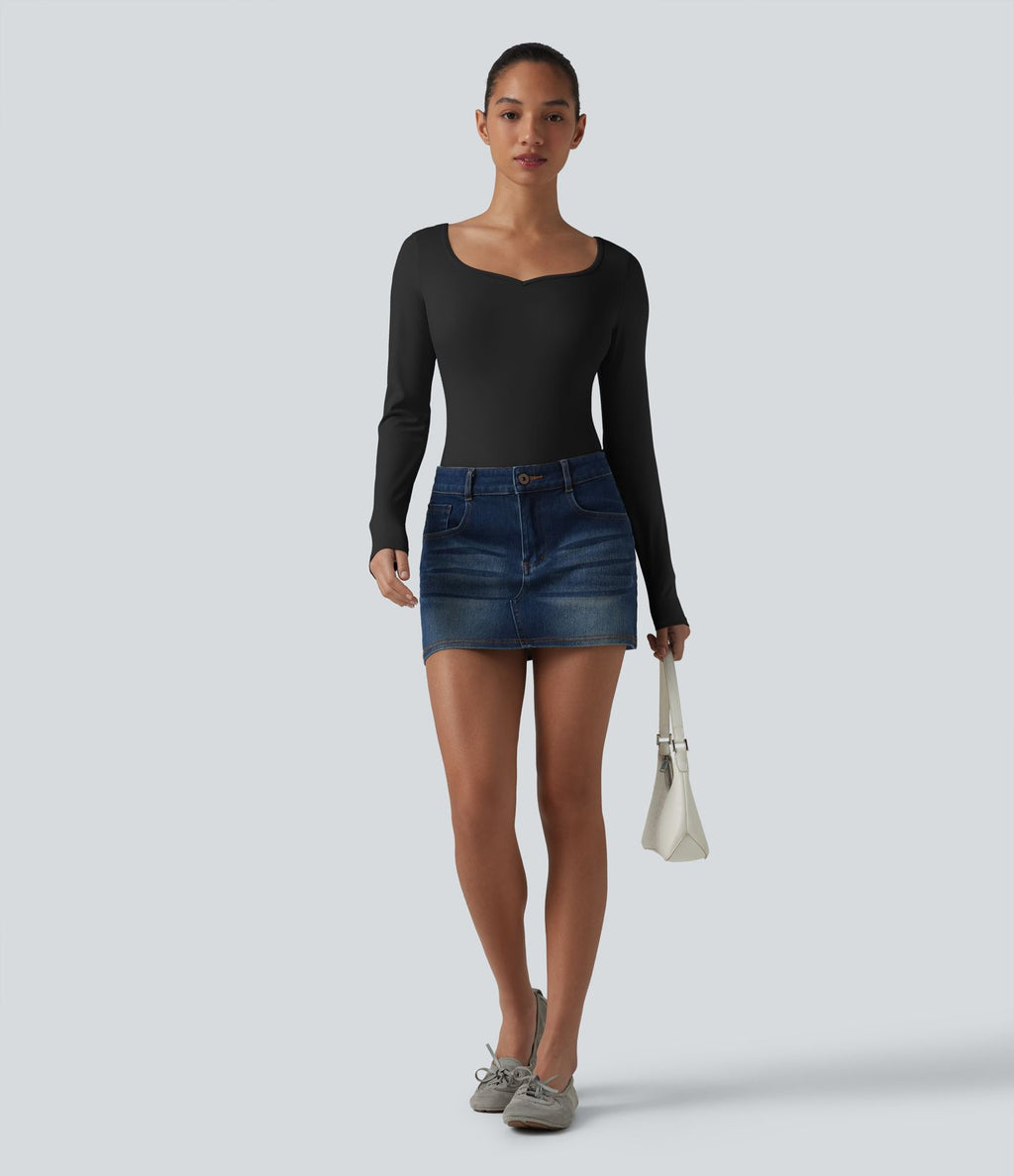 Body moulant manches longues