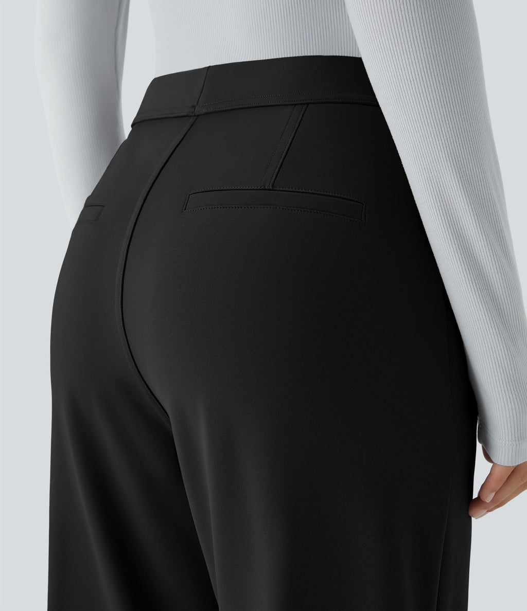 Pantalon tailleur évasé taille haute Halara Flex™ DayStretch avec poches