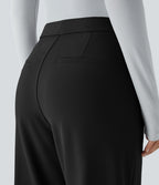 Pantalon tailleur évasé taille haute Halara Flex™ DayStretch avec poches