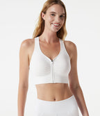 Brassière de sport yoga OneForm Seamless Flow maintien léger dos nageur zip frontal