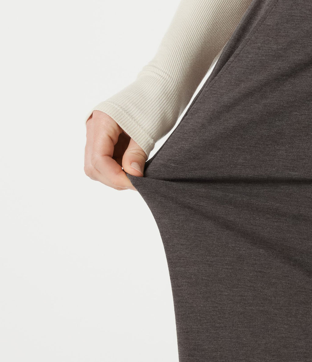 Pantalon de détente large taille mi-haute avec cordon de serrage et poches