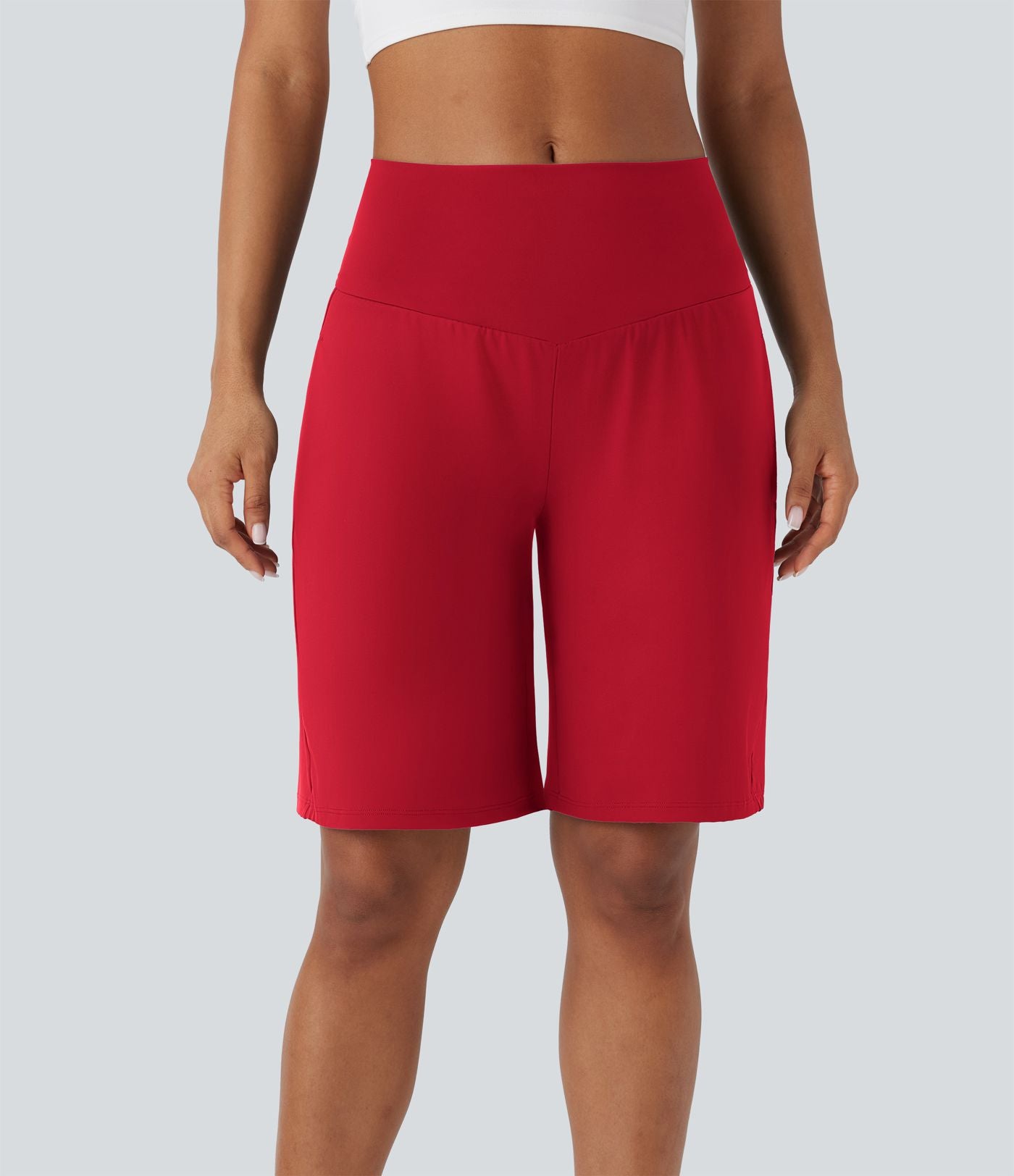 Bermuda SoftlyZero™ Airy de yoga taille haute avec poches multiples et effet frais InstantCool