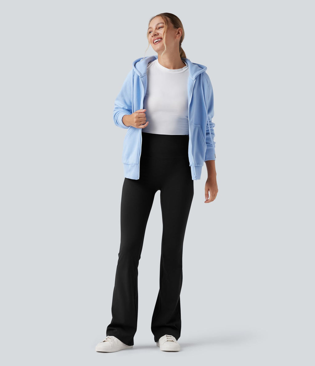 Patitoff™ 2.0 Pantalon casual évasé taille haute gainant anti-poils d'animaux avec poches
