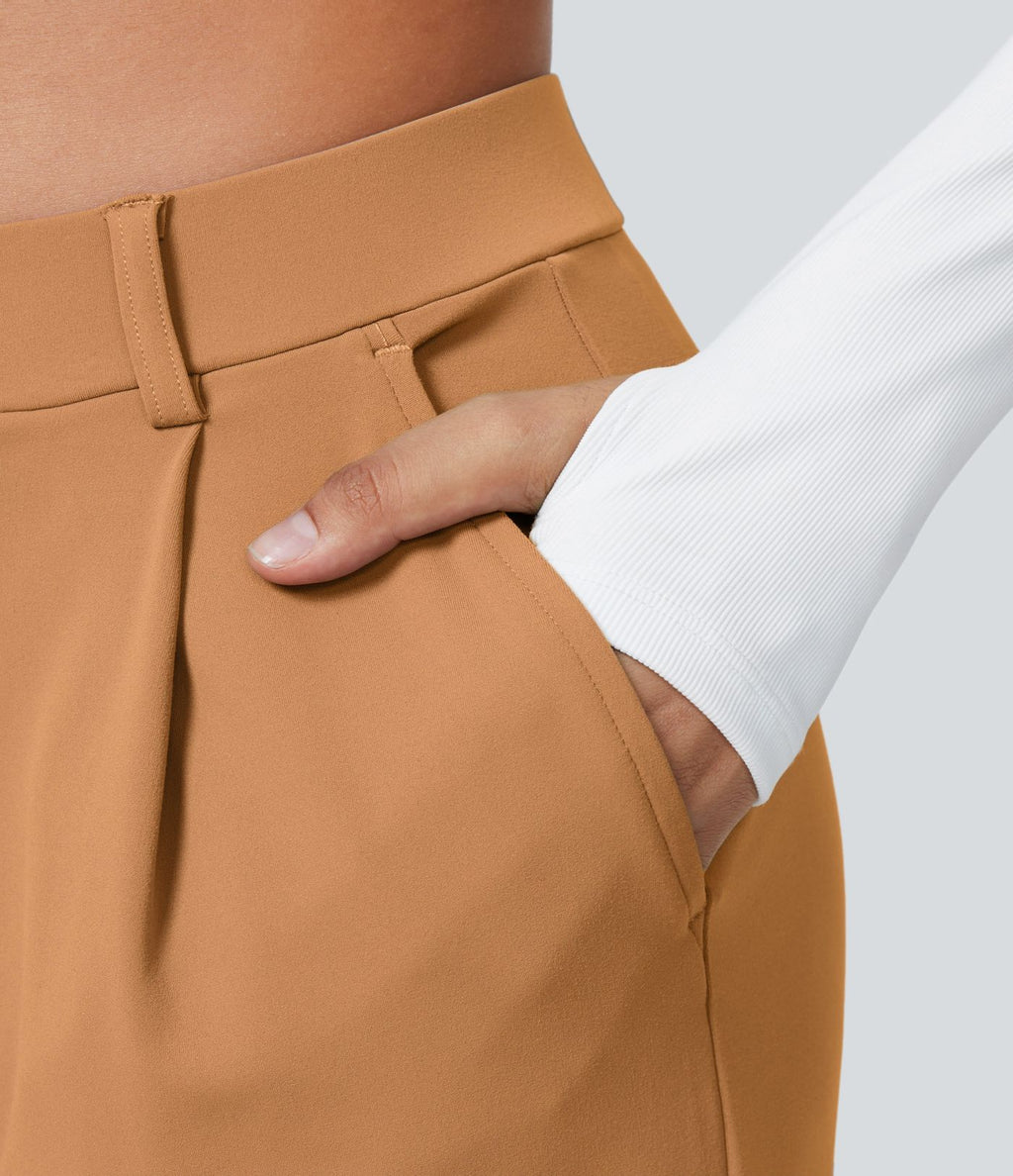 Pantalon tailleur Halara Flex™ DayStretch coupe droite taille haute avec poches