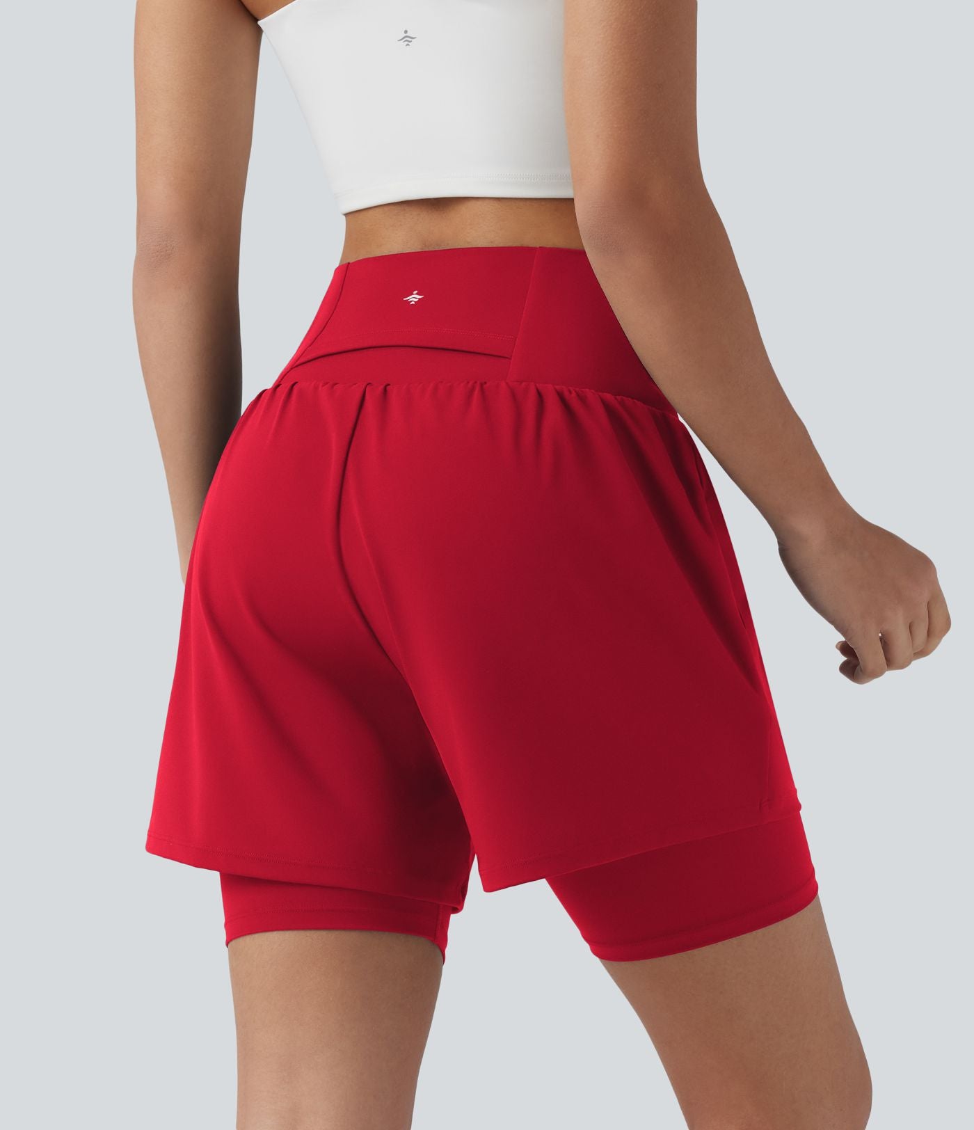 Short de yoga SoftlyZero™ Airy 2-en-1 taille ultra-haute effet frais InstantCool 17,5 cm avec poches