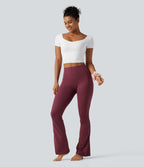 Haut yoga crop SoftlyZero™ séchage rapide Quick Dry à col diamant, manches courtes, mesh et coussinets amovibles