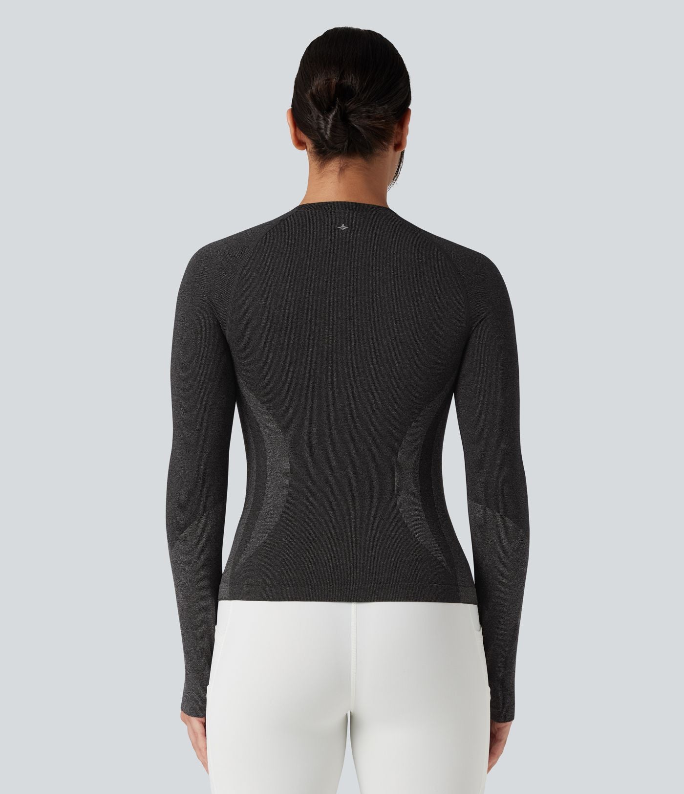 Haut de sport yoga manches raglan longues avec passants pouces sans couture OneForm Seamless Flow