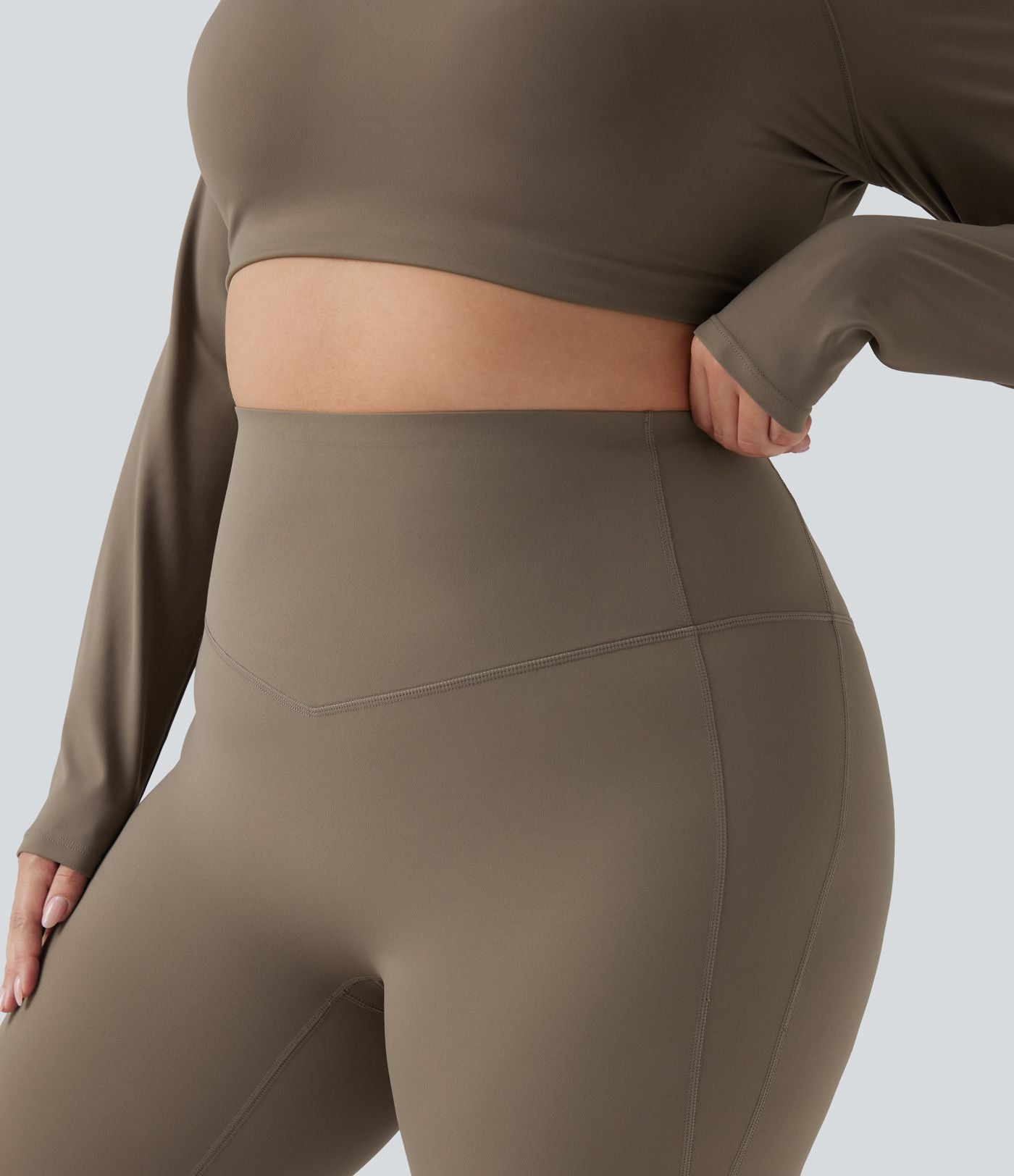 Pantalon yoga évasé gainant sculptant grande taille taille haute Halara UltraSculpt™