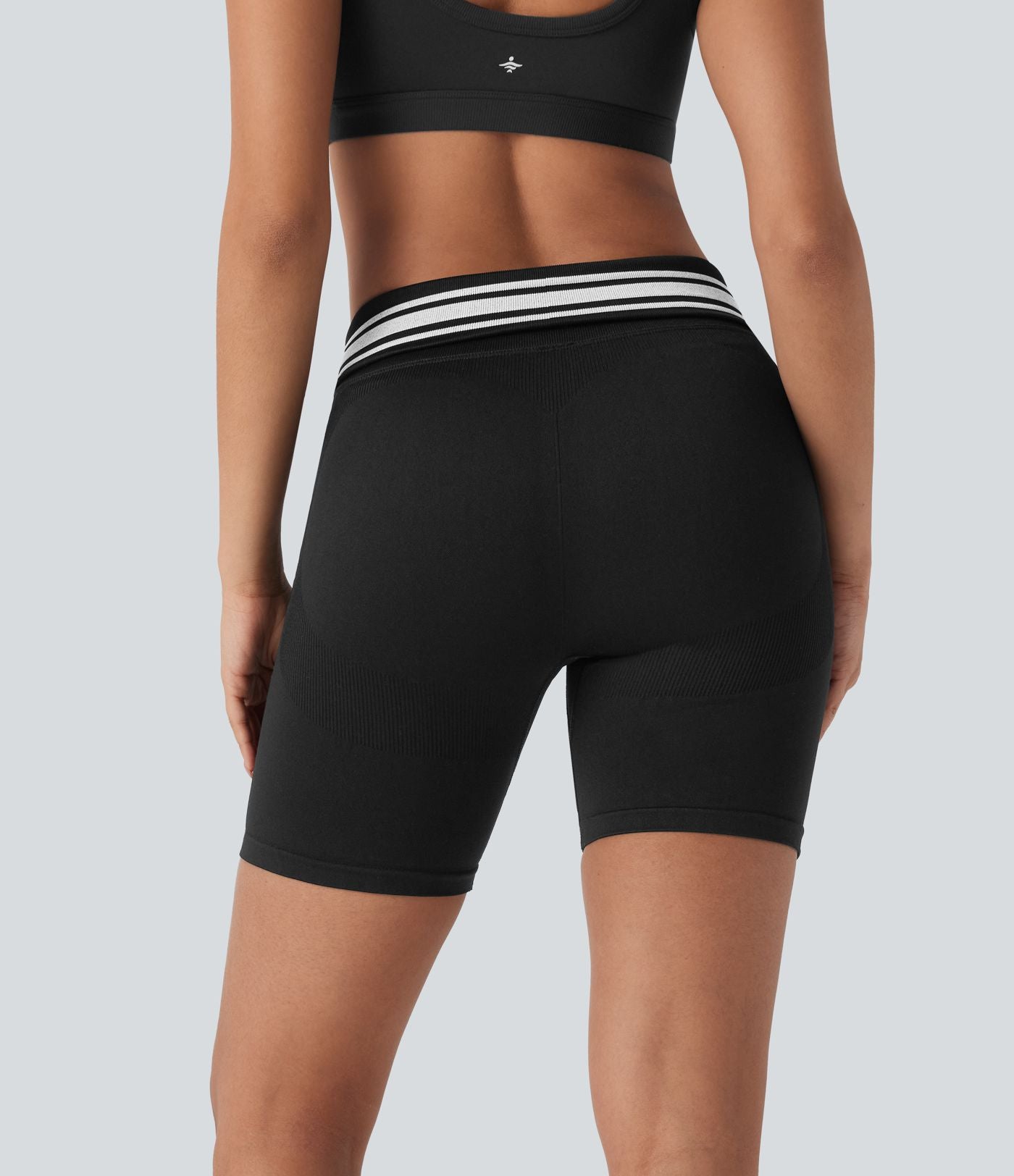 Short cycliste taille haute color block repliable sans couture OneForm Seamless Flow