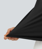 Haut tailleur sans manches à col cheminée et dos à découpe goutte d'eau à effet frais InstantCool, protection solaire UPF50+