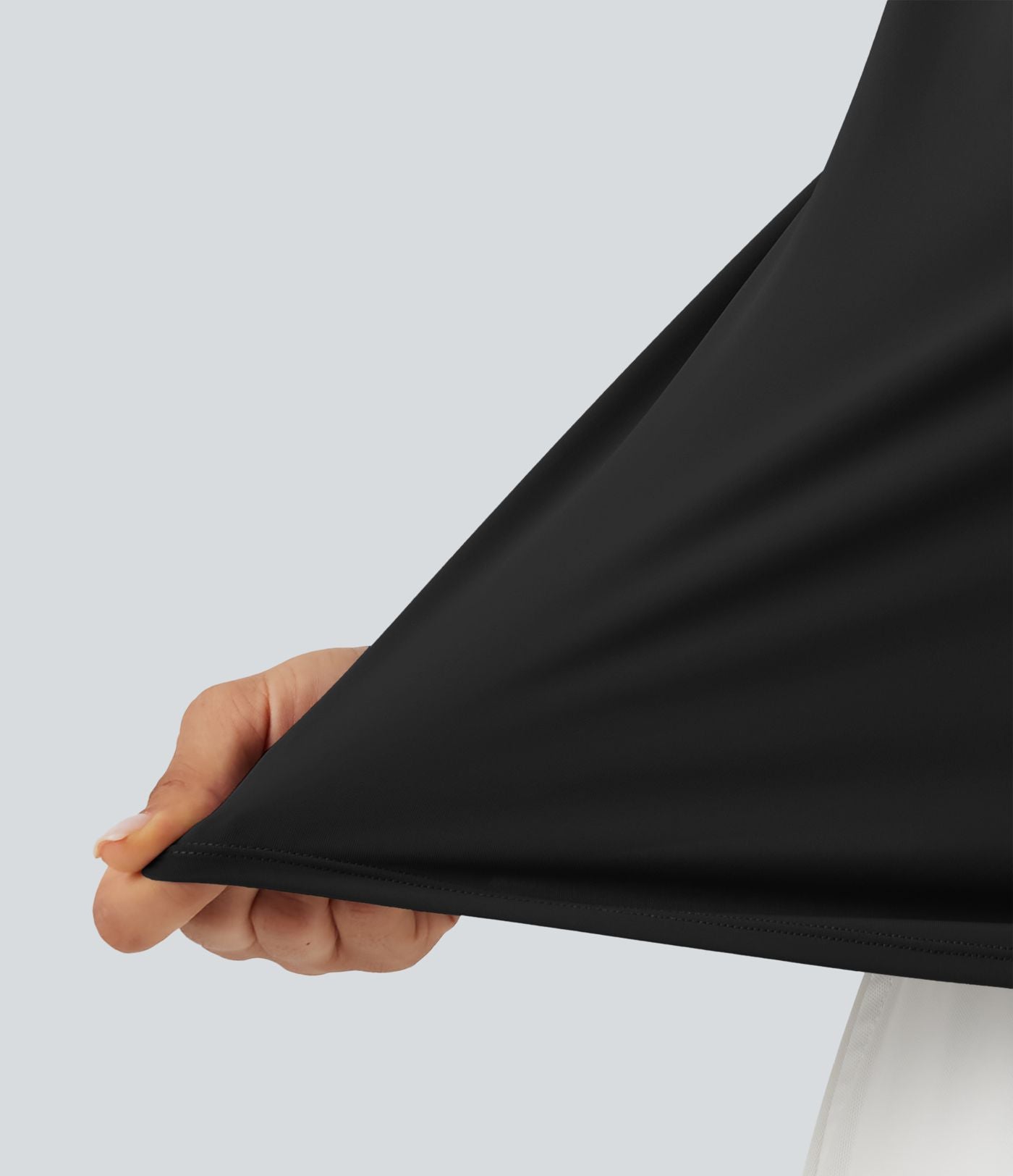 Haut tailleur sans manches à col cheminée et dos à découpe goutte d'eau à effet frais InstantCool, protection solaire UPF50+