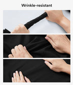 Blouse esprit bureau oversize défroissage facile, col V et manches courtes