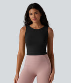 Débardeur de yoga côtelé à nouer dans le dos, à effet frais InstantCool et anti-odeurs, protection solaire UPF40+