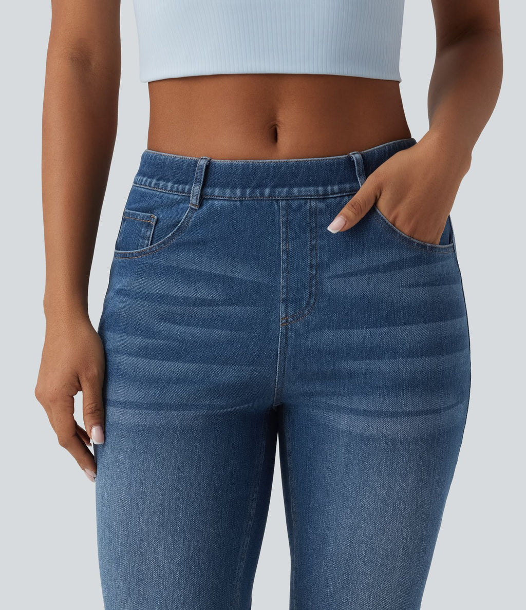 Halara Flex™ Jean bootcut casual taille mi-haute avec poches