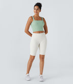Softlyzero™ Plush Softlyzero™ Débardeur de Yoga Skinny Court à Encolure Carrée en Peluche
