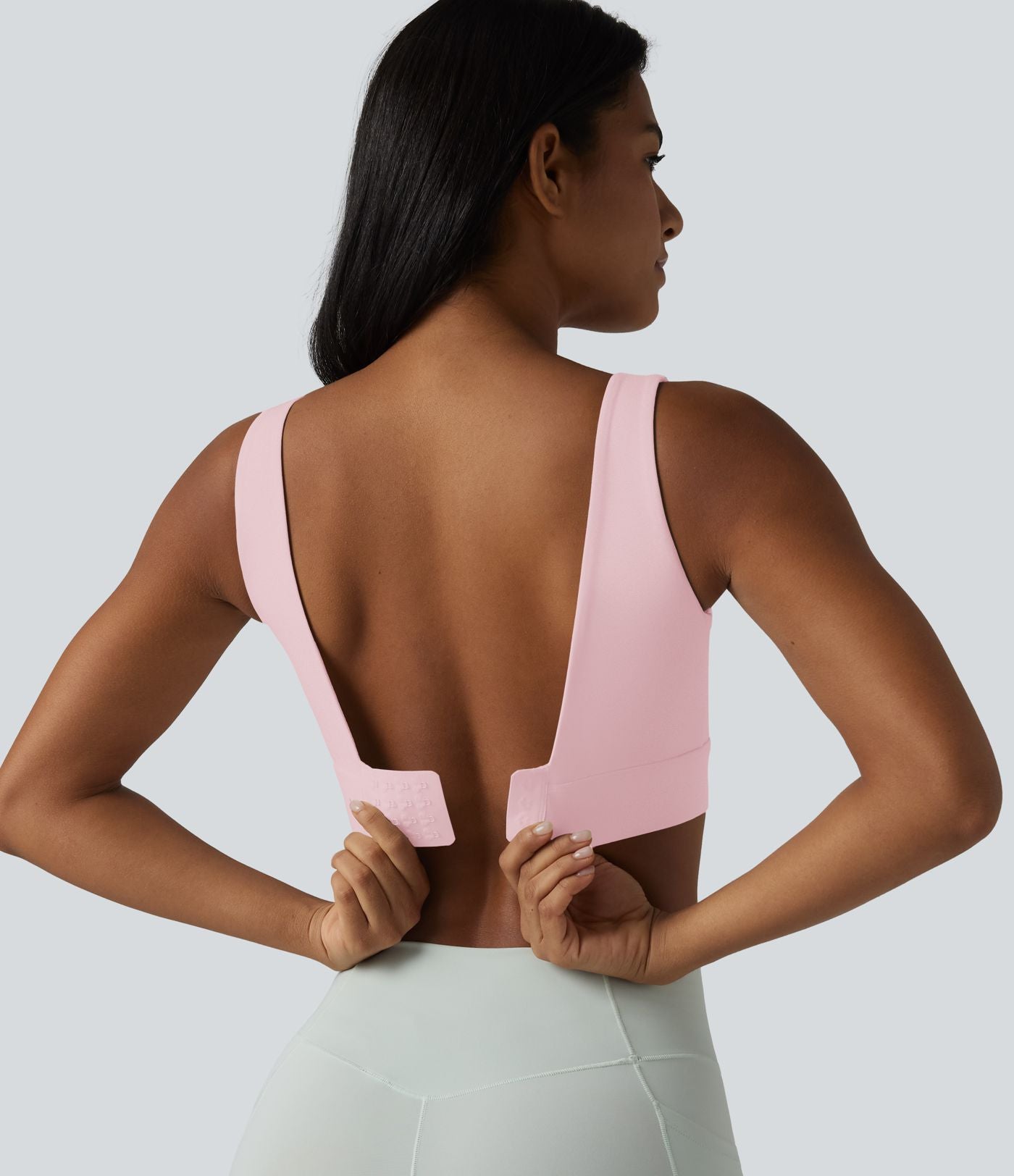 Brassière de sport Halara UltraSculpt™ maintien moyen dos nu avec boucle ajustable et brassière intégrée