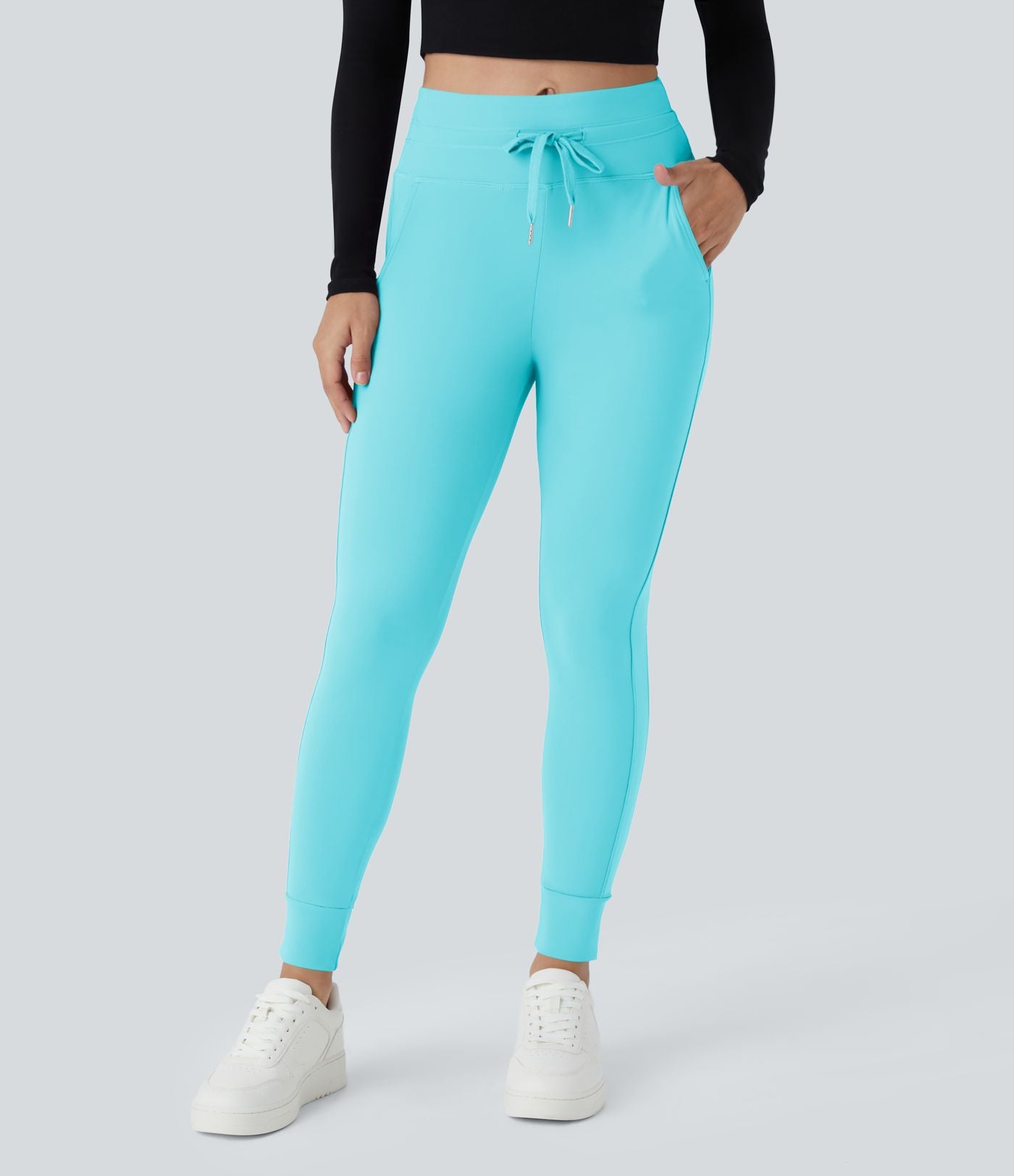 Jogging taille haute Softlyzero™ Plush avec cordon de serrage et poches latérales