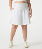 Bermuda de yoga grande taille SoftlyZero™ Airy taille haute effet frais InstantCool avec poches