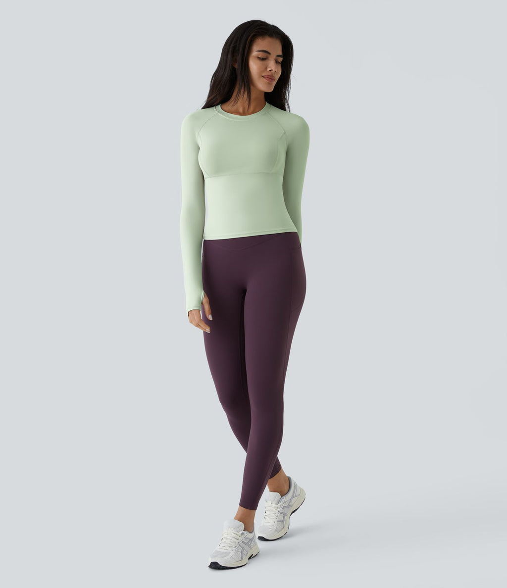 Top Sport Yoga Uni Trous pour les Pouce
