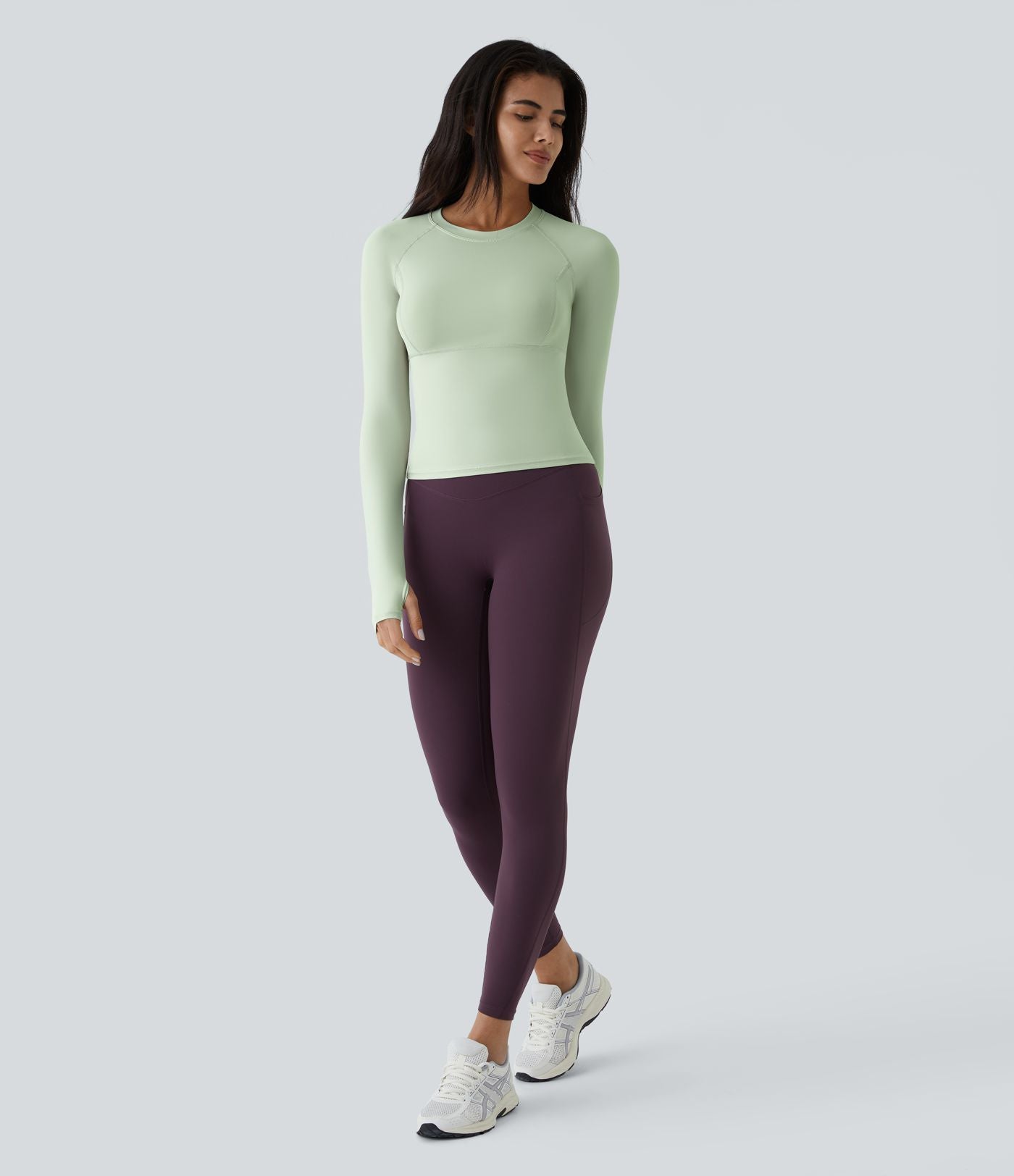 Top Sport Yoga Uni Trous pour les Pouce