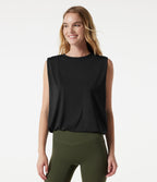 Body de yoga col rond sans manches effet frais InstantCool, protection solaire UPF50+
