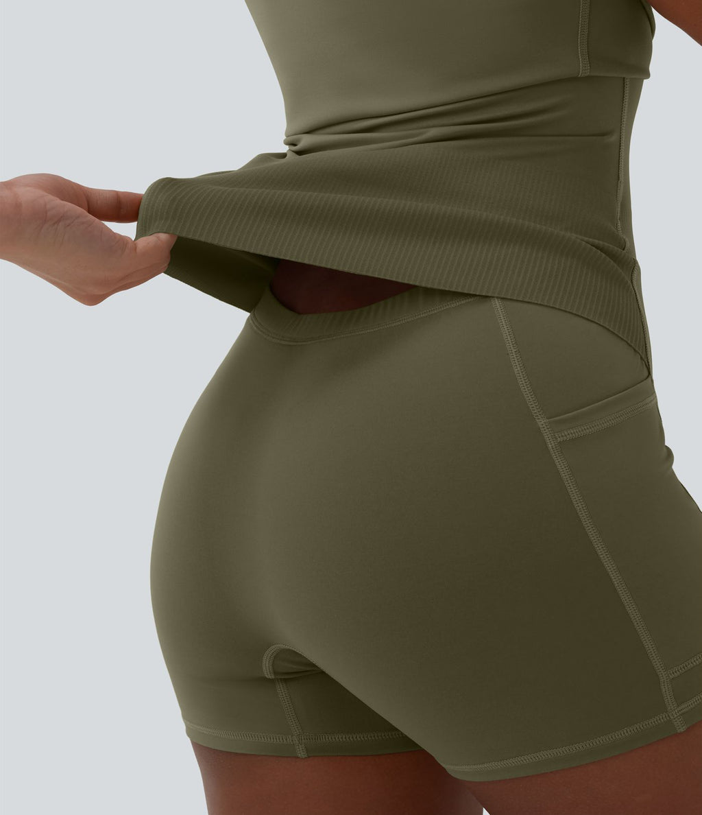 Robe sport SoftlyZero™ Plush ventre plat avec poches – Édition Easy Peasy