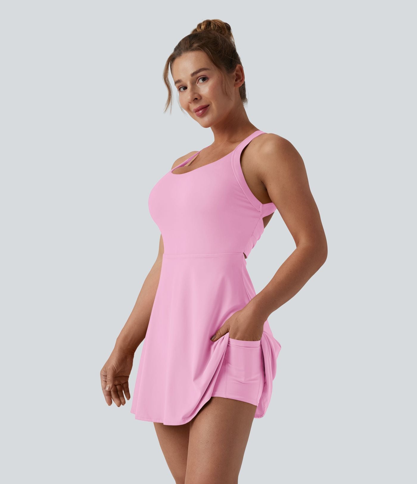 Robe de danse SoftlyZero™ Airy dos nu torsadé effet frais InstantCool, accès facile Easy Peasy, bonnets E-G
