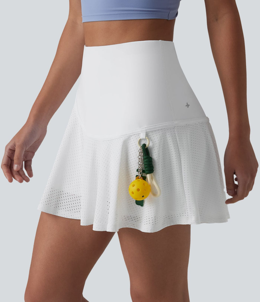 Jupe de tennis mini SoftlyZero™ Airy taille haute à œillets 2-en-1 douce au toucher avec poches, protection solaire UPF50+