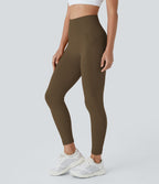 Legging yoga 7/8 taille haute froncé sans couture OneForm Seamless Flow