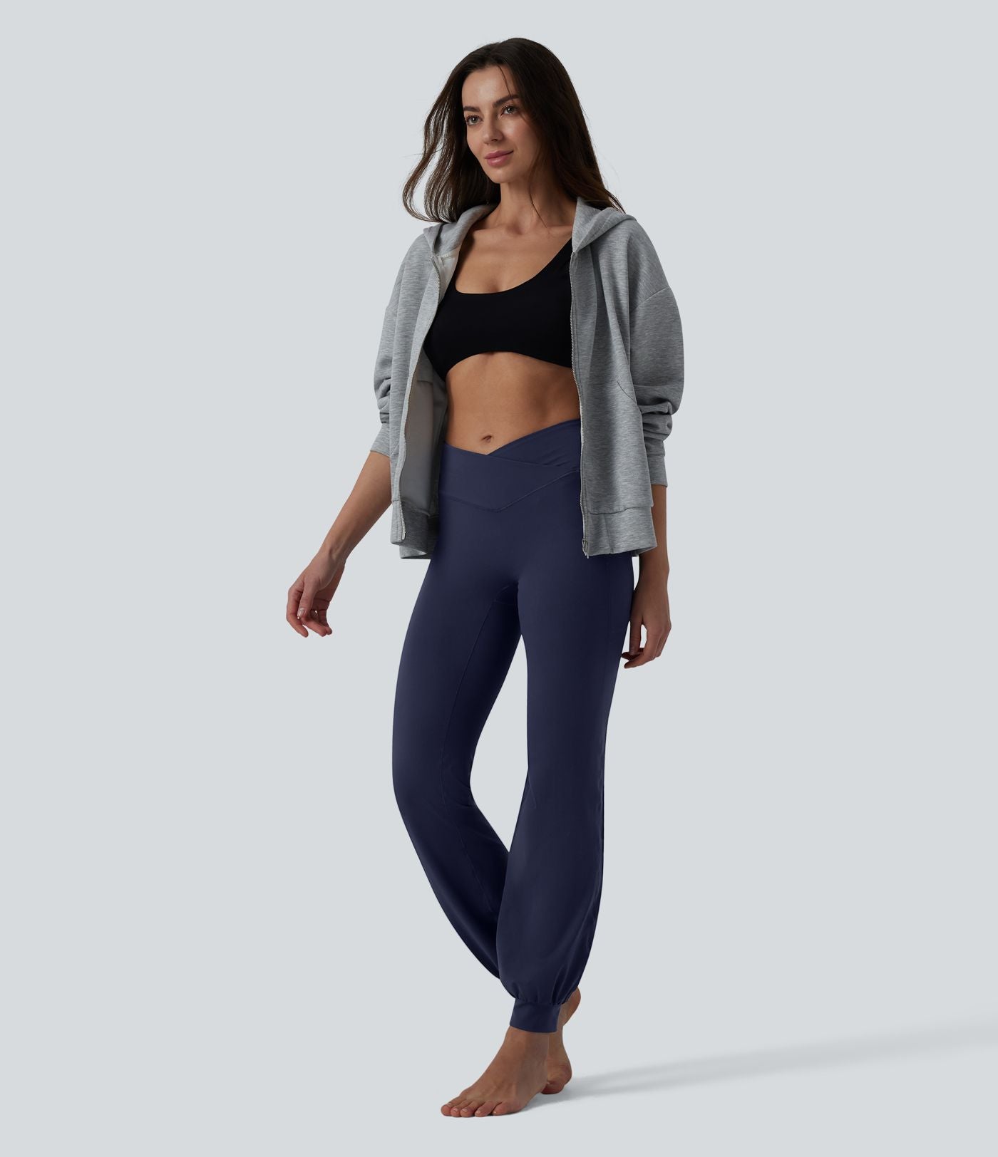 Jogging danse SoftlyZero™ croisé taille haute avec poches - UPF50+