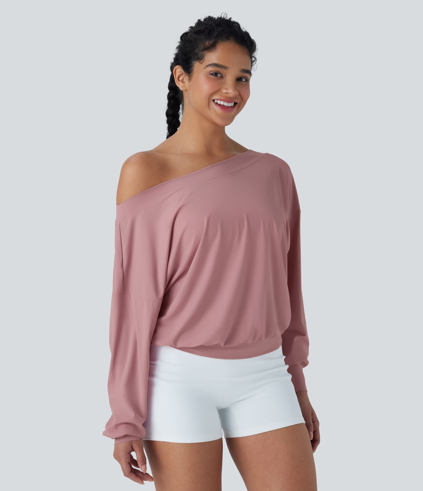 Haut de sport pour yoga asymétrique oversize à effet frais InstantCool et séchage rapide