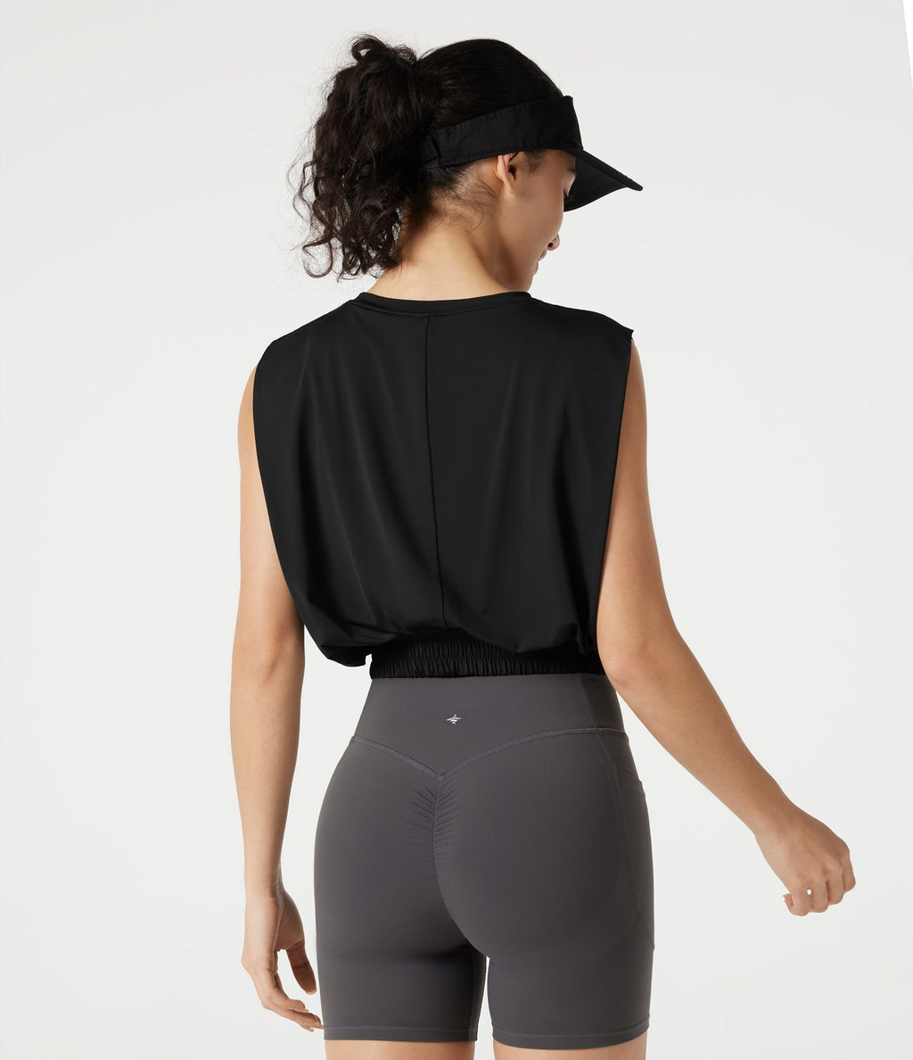 Débardeur de yoga col rond effet frais InstantCool, protection solaire UPF50+