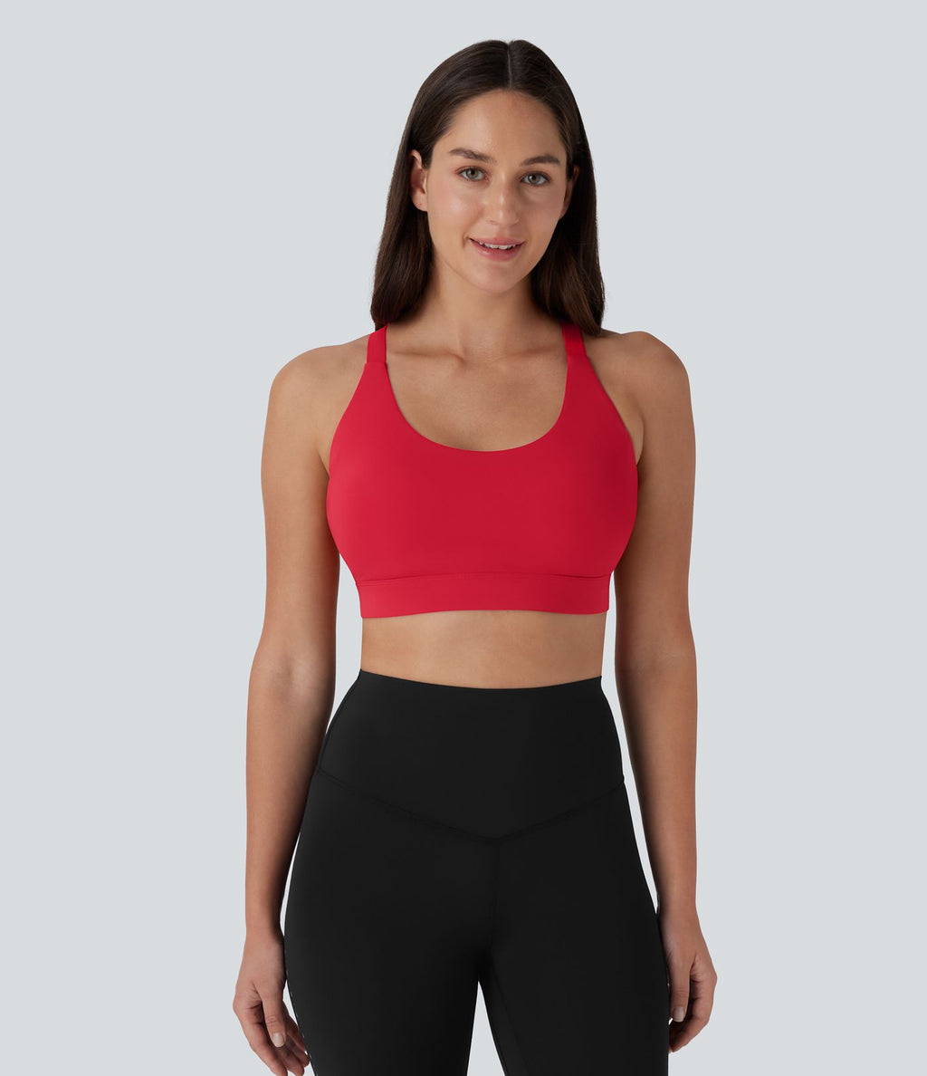 Brassière de sport entraînement SpeedWave™ soutien intermédiaire coques moulées perforé crochet réglable séchage rapide bonnets A-D