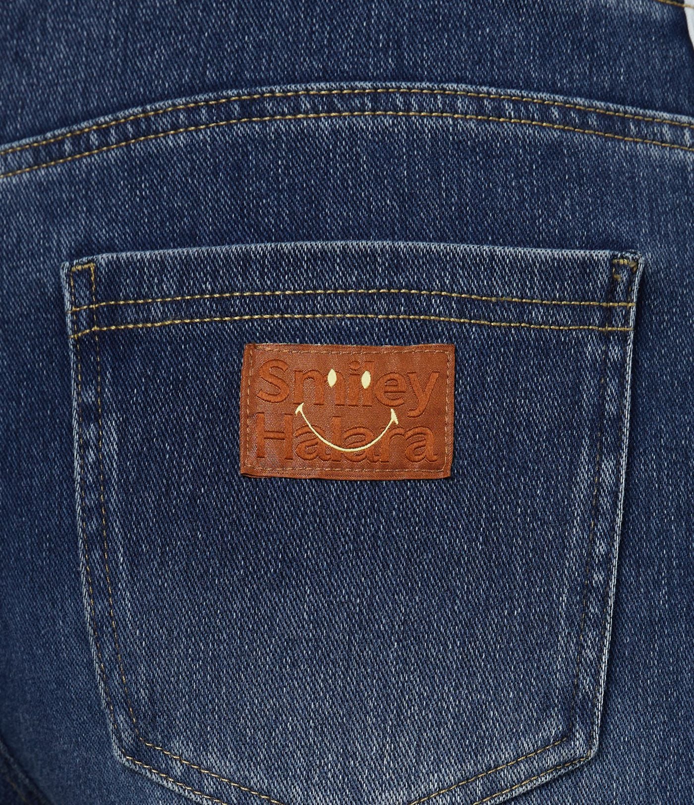 Jean large casual délavé Halara X Smiley® Halara Flex™ taille haute avec poches