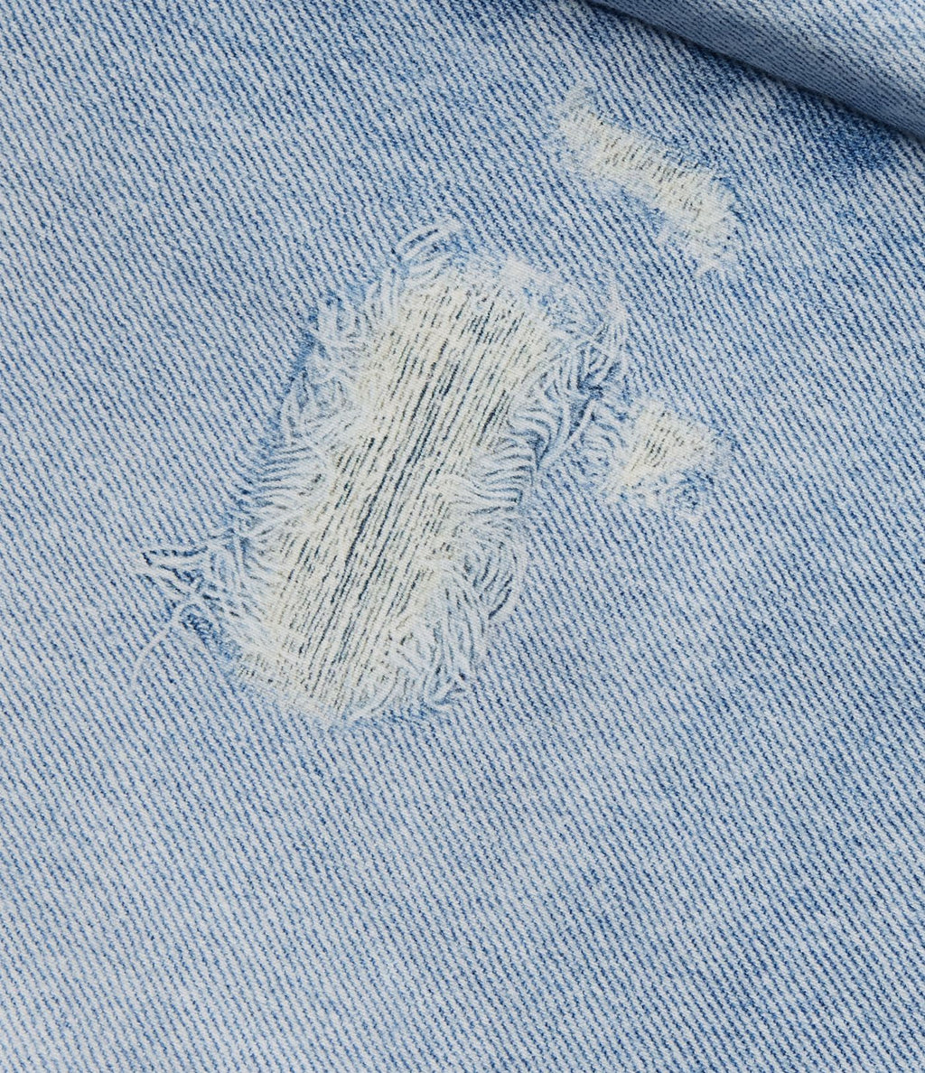 Jogging taille haute en molleton French Terry imprimé jean avec poches