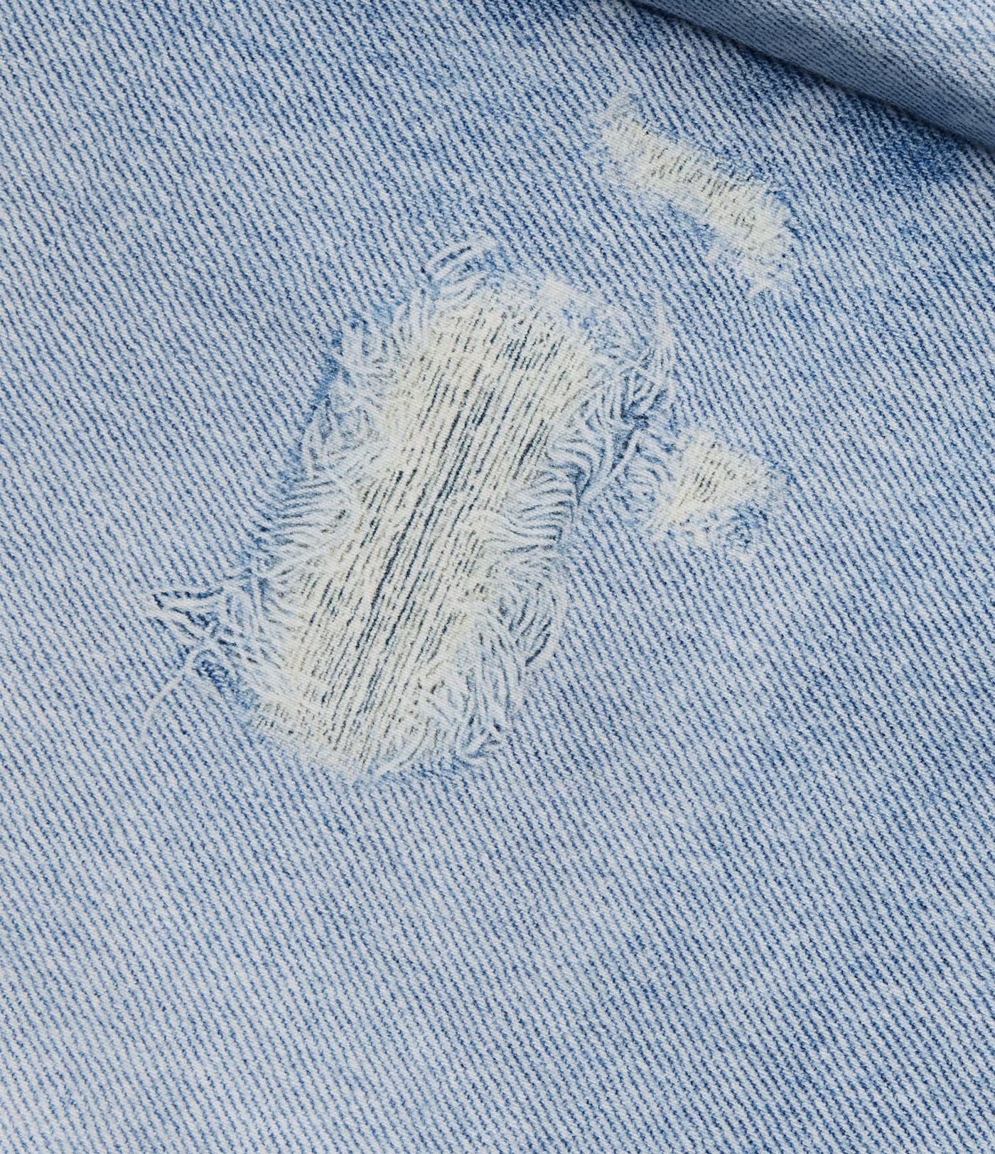 Jogging taille haute en molleton French Terry imprimé jean avec poches