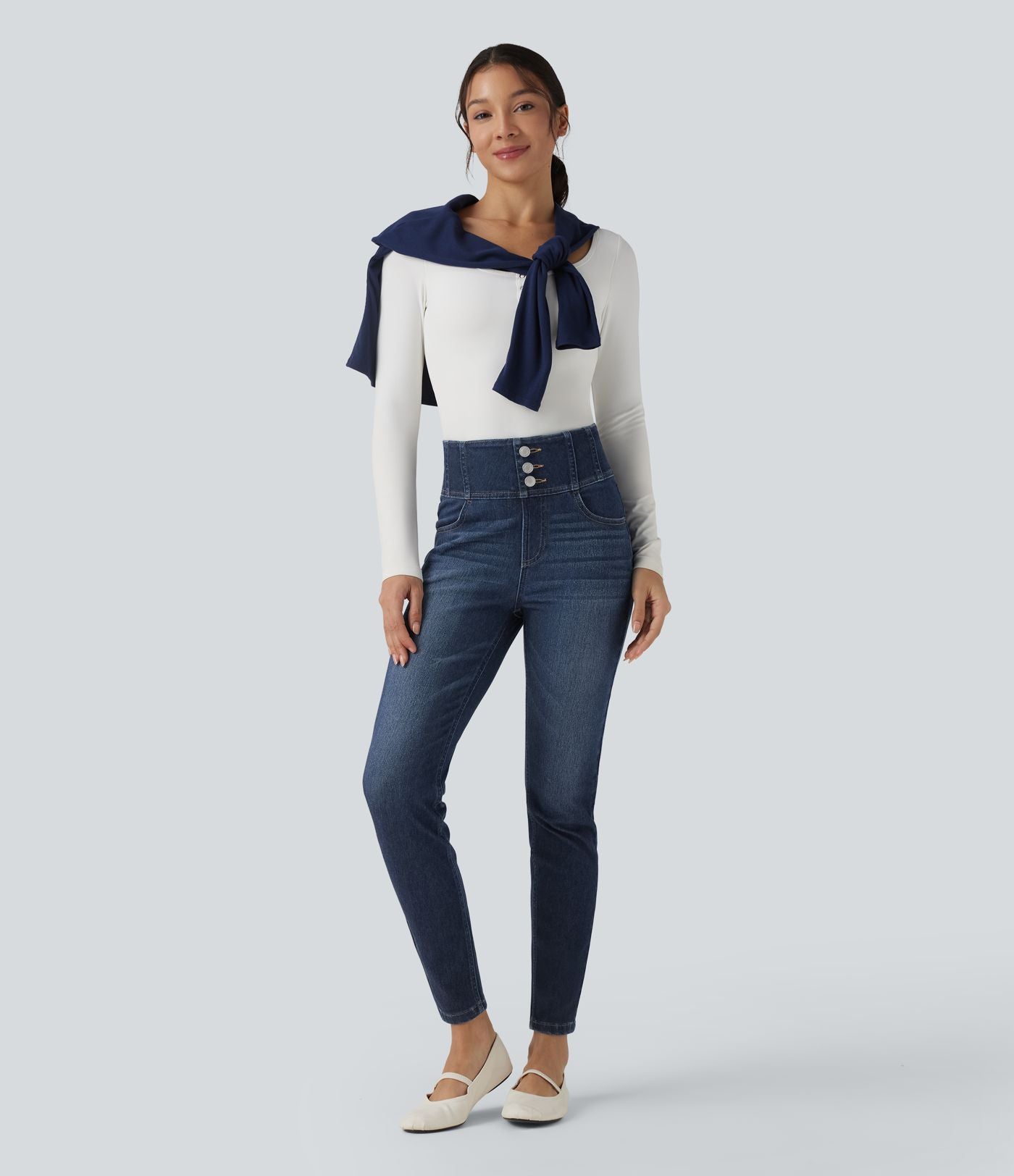 Jean skinny Halara Flex™ taille haute avec poches