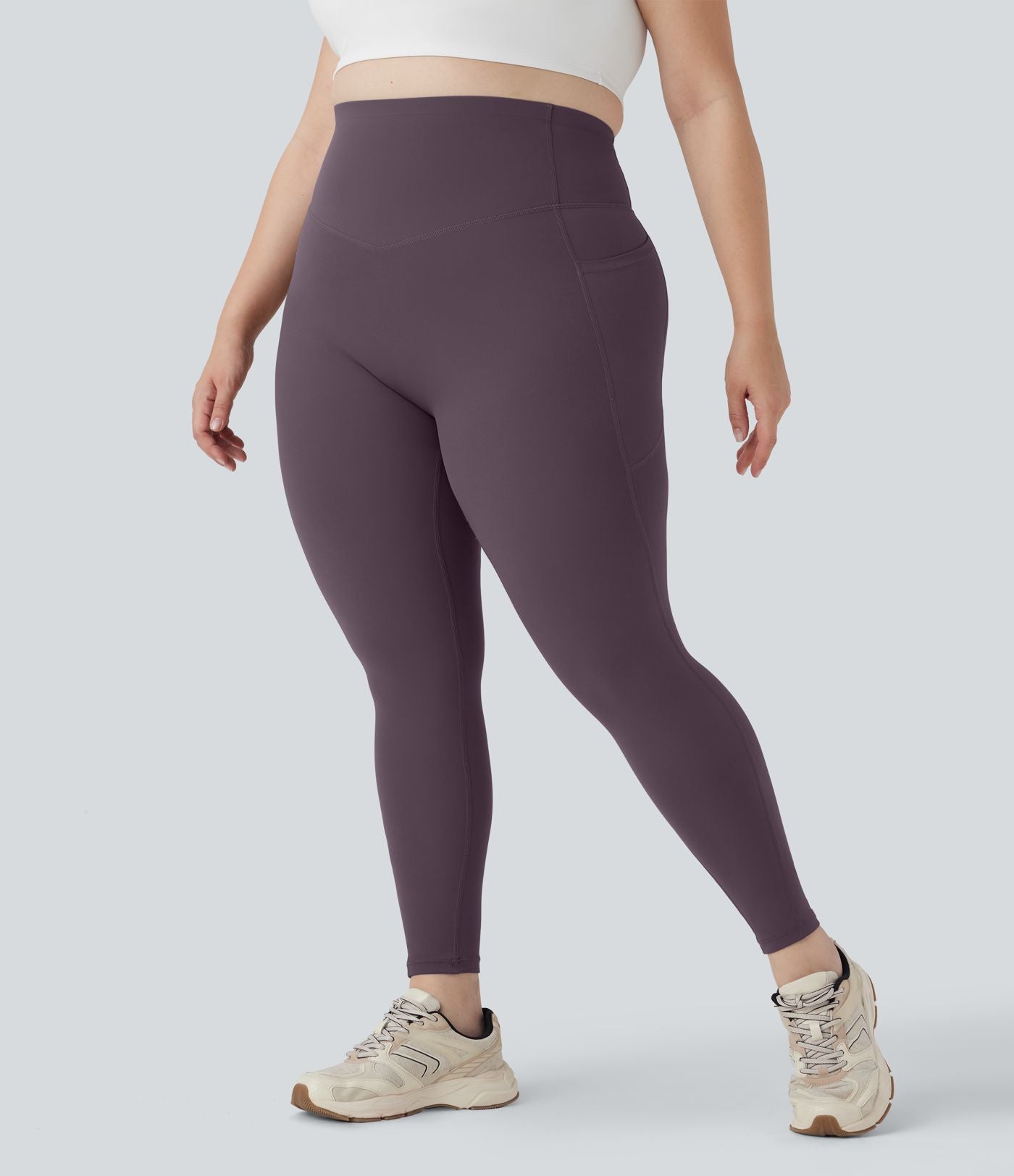 Legging d'entraînement gainant galbant taille haute grande taille avec poches Halara UltraSculpt™