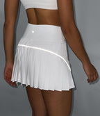 Jupe de tennis mini Breezeful™ plissée 2-en-1 taille haute, réfléchissante, séchage rapide, avec poches