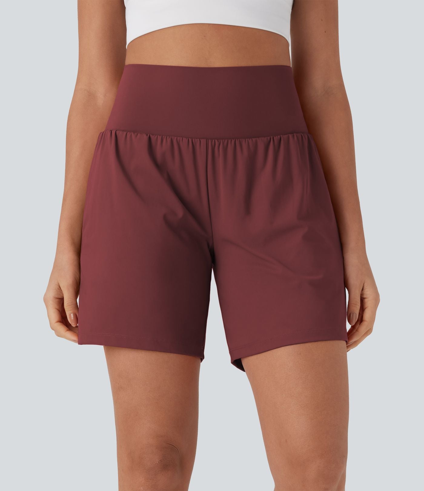 Short de yoga SoftlyZero™ Airy 2-en-1 taille très haute avec poches et effet frais InstantCool 17,5 cm