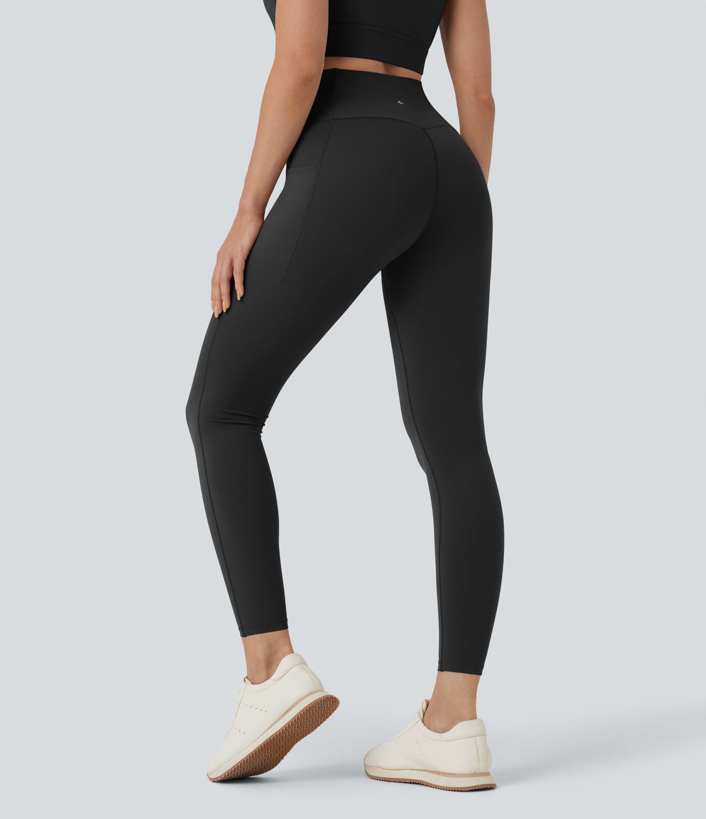 Legging 7/8 d'entraînement gainant taille haute croisé avec poches Halara UltraSculpt™