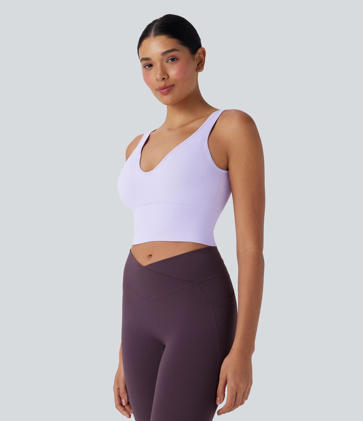 Débardeur yoga court sans couture OneForm Seamless Flow