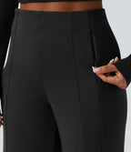 Pantalon casual SpacerTek™ large taille haute avec poches zippées