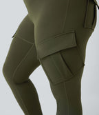Legging yoga grande taille ajusté cargo 7/8 taille haute DayStretch avec poches
